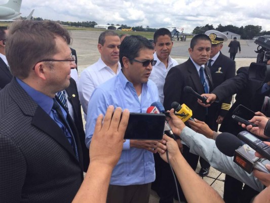 Presidente Hernández visita Guatemala para impulsar propuesta de seguridad regional