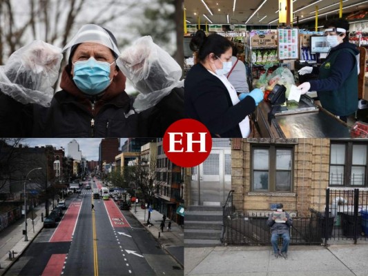 La vida de los neoyorkinos es otra desde que la pandamia del Covid-19 se apodero de la ciudad. Calles desoladas, restaurantes, tiendas y todo el comercio de una de la ciudades más importantes del mundo permanecen paralizados. Fotos: Agencia AFP.