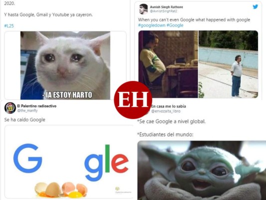 Los inesperados memes que dejó la caída mundial de Google