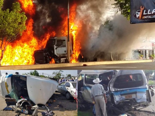 FOTOS: El impactante accidente de un camión en México tras fallarle los frenos; hay varios muertos