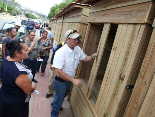 Reubican 32 puestos de venta en Las Palmas de Tegucigalpa