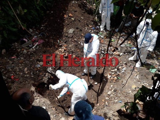 Hallan cadáver de hombre sepultado en un solar baldío en la capital de Honduras