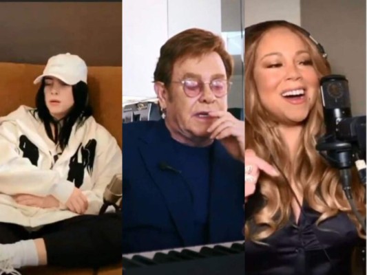 Billie Eilish, Elton John y Mariah Carey se unieron al concierto.
