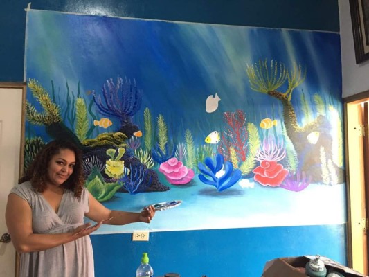 Pinturas 3D abren espacios en Comayagua
