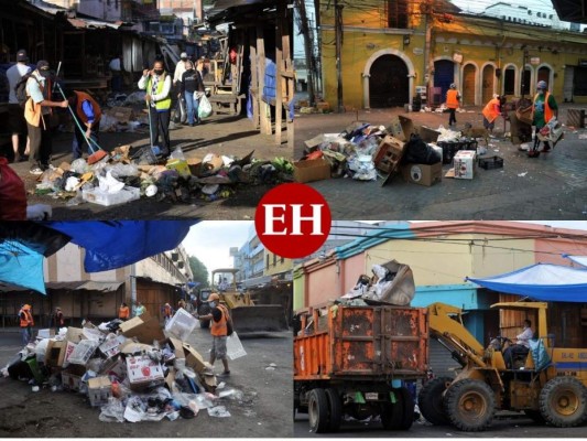 Recogen toneladas de basura producida en víspera del Año Nuevo en la capital (FOTOS)
