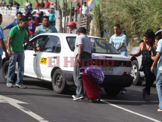 FOTOS: Así se vive el paro de transporte en la colonia Loarque, al sur de la capital de Honduras