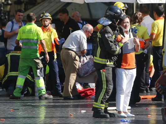 El ataque terrorista de Barcelona en imágenes