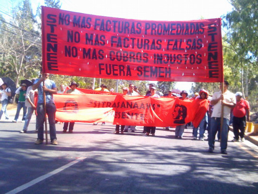 Jornada de manifestaciones se vive este martes en la capital de Honduras