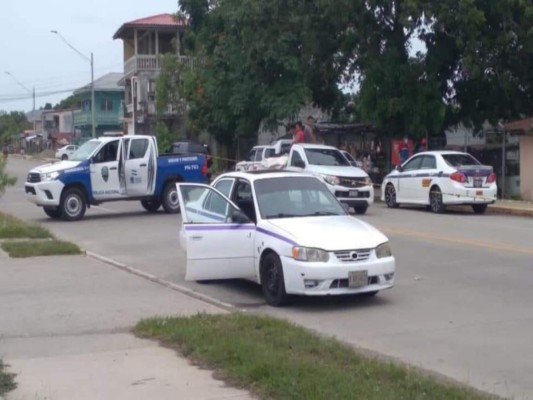 Matan de varios disparos a conductor de taxi en La Ceiba