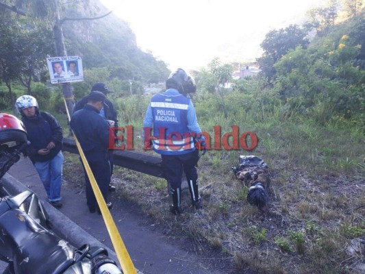 Hallan cuerpo de una persona dentro de bolsas en la cuesta El Chile de la capital