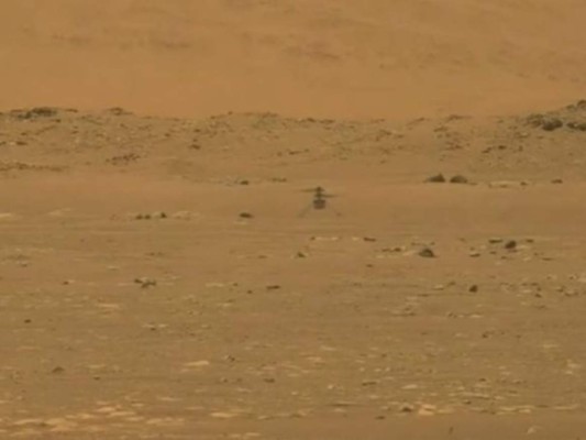 Helicóptero Ingenuity de la NASA vuela sobre Marte por primera vez