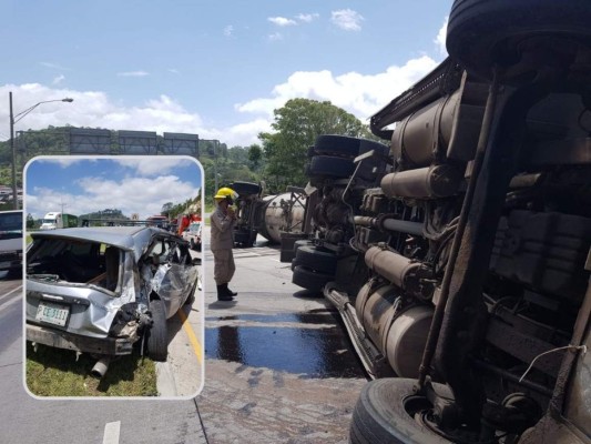 Tres personas lesionadas dejó otro accidente en la carretera CA-5