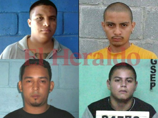 Los rostros de los pandilleros recapturados tras masiva fuga de Tamará en mayo de 2017