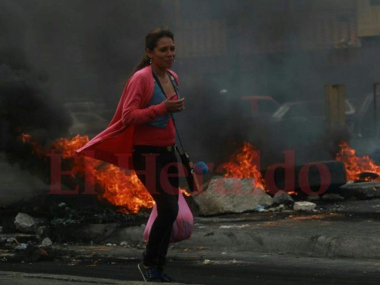 Simpatizantes de Nasralla continúan caos durante manifestaciones