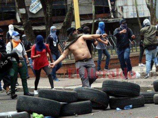 Las 10 fotos más impactantes de protestas en el centro de la capital