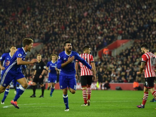 Chelsea asciende a la cuarta plaza tras vencer en Southampton con gol de Costa