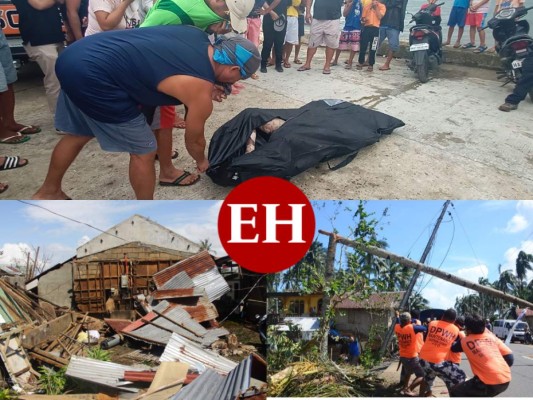 Las imágenes del devastador tifón que dejó al menos 28 muertos en Filipinas