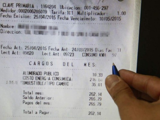 Empresa Energía Honduras cambia sistema de facturación