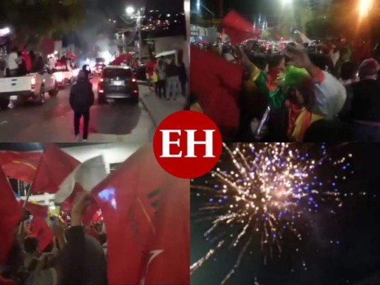 VIDEOS: Con júbilo y fuegos artificales, simpatizantes de Libre celebran virtual triunfo