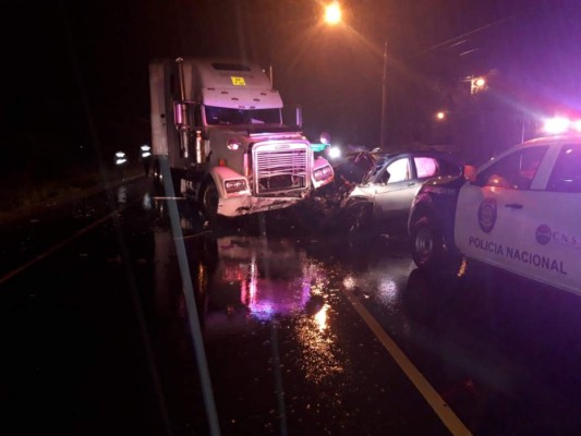 Un muerto y cuatro heridos dejó accidente en la carretera al sur de Honduras