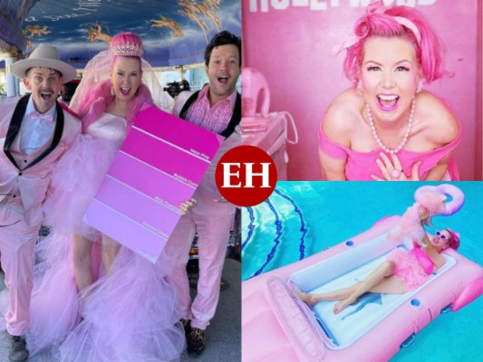 Kitten Kay Sera, la mujer que se casó con el color rosa tras 37 años de relación