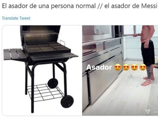 Los memes más divertidos de la lujosa parrilla de Messi