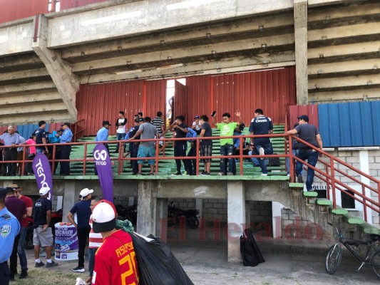 FOTOS: Extremas medidas de seguridad en el Carlos Miranda para Motagua vs Real Sociedad
