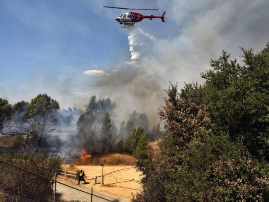 Pareja causa incendio forestal tras revelar el género de su bebé