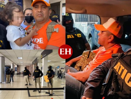 Llegando de una gira política y con su hija en brazos: así fue la captura de Santos Orellana