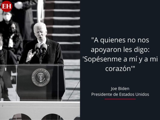 Las frases del primer discurso de Joe Biden como presidente de EEUU