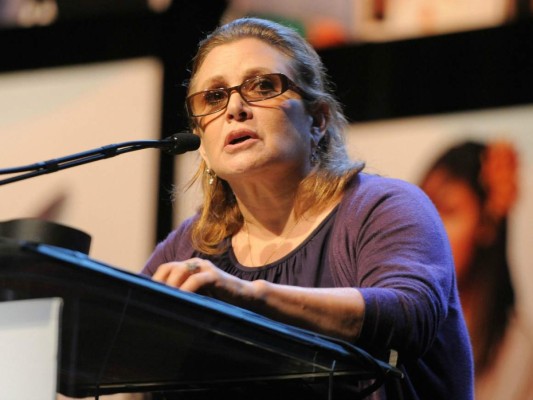 La autopsia de Carrie Fisher revela cocaína y éxtasis