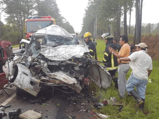 Una persona muerta dejó aparatoso accidente de tránsito en la carretera a Olancho