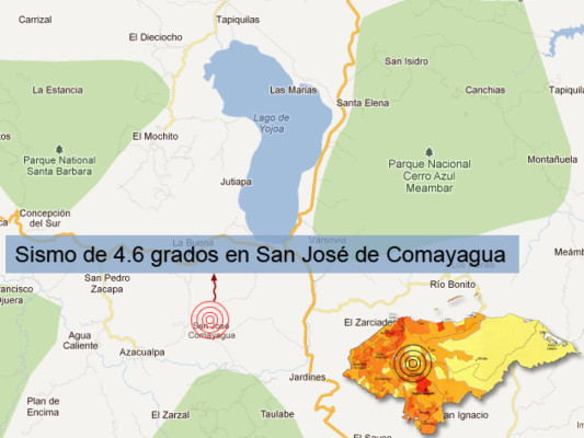 Nuevo sismo de 4.6 grados Richter en Honduras