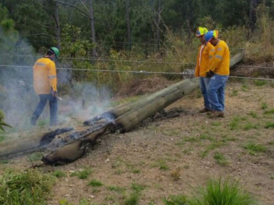 Pérdidas en Olancho tras 20 horas sin energíae eléctrica