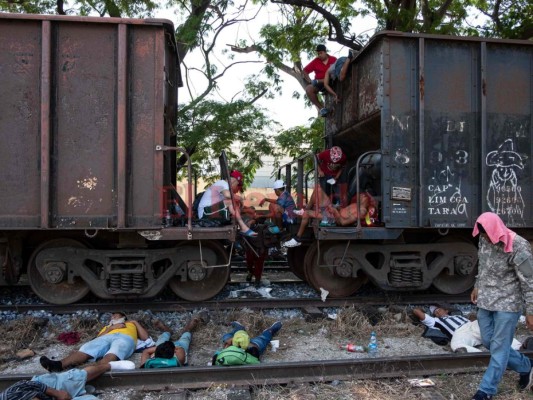 Caravana migrante está a punto de llegar ante 'la bestia”