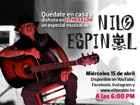 Quédate en casa y disfruta en EL HERALDO un especial musical de Nilo Espinal