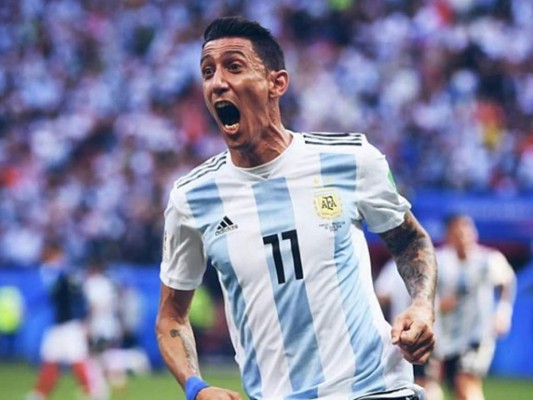 Di María, baja en la selección argentina por una lesión muscular
