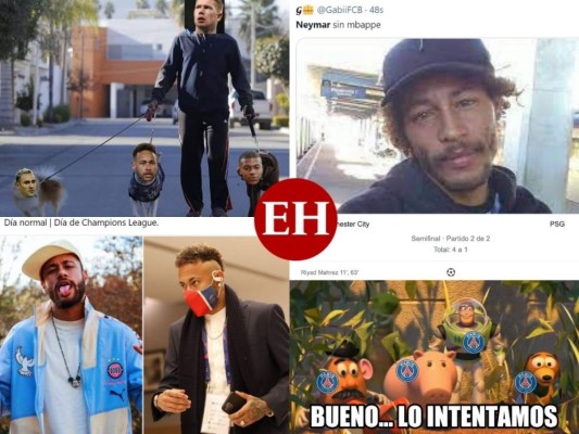 Memes destrozan a Neymar y el PSG tras eliminación de la Champions ante el City