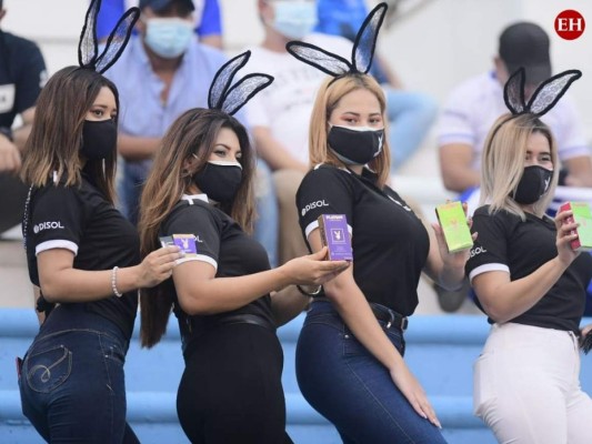 Las bellezas que engalanaron el Olímpico en el duelo entre Honduras y Estados Unidos