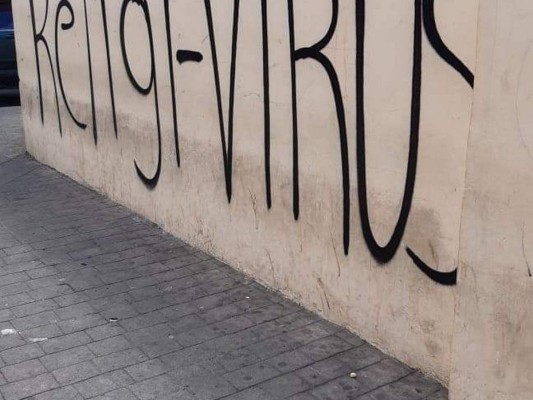 FOTOS: Manchan Catedral de Tegucigalpa en marcha por Día de la Mujer