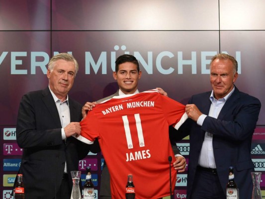 James Rodríguez usará el 11 en el Bayern Munich. (Fotos: Agencias/AFP)