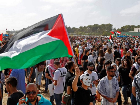 Protesta de árabes israelíes en el aniversario de la fundación del Estado hebreo&nbsp;