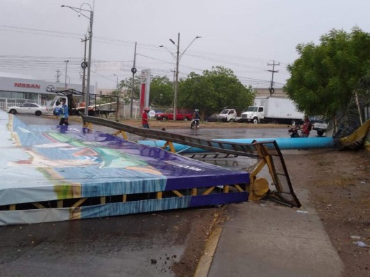 Vendaval provoca severos daños en Choluteca (Fotos)