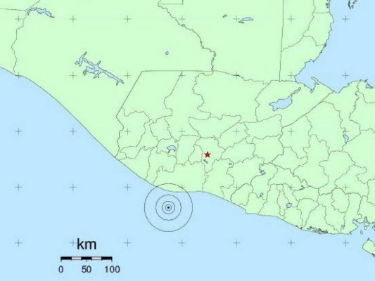 Sismo de 5.6 sacude costas de El Salvador y Guatemala