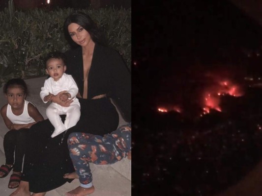 Kim Kardashian es obligada a evacuar su casa por incendio en California