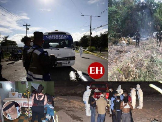 Dos cadáveres calcinados, dos niños muertos y una masacre marcaron esta semana en Honduras (Fotos)