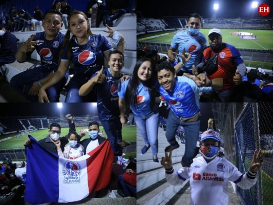 Aunque no hubo goles, estos aficionados disfrutaron el clásico entre Olimpia y Motagua