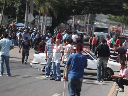 FOTOS: Así se vive el paro de transporte en la colonia Loarque, al sur de la capital de Honduras