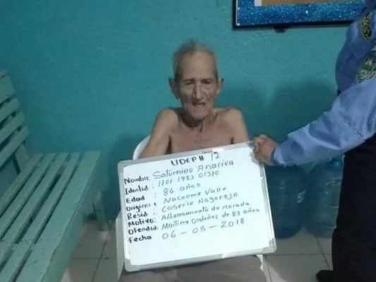 Honduras: Capturan a octogenario en Nacaome, Valle