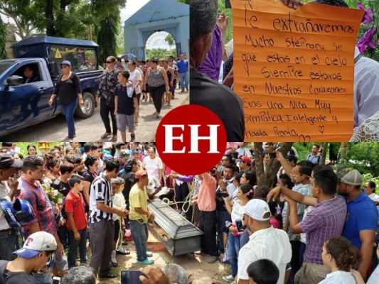 FOTOS: Así fue el último adiós a niña de 11 años asesinada a balazos en Choluteca